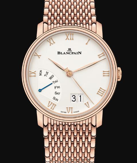 Review Blancpain Villeret Watch Price Review Grande Date Jour Rétrograde Replica Watch 6668 3642 MMB - Click Image to Close